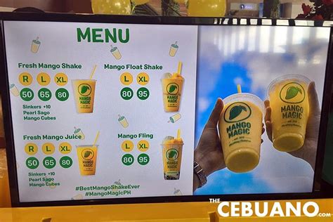 Mango Magic menu delivery .